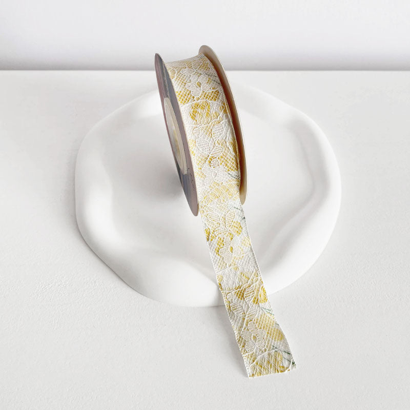 Floral Lace Embroidery Ribbon (3.8cmx8Yd)
