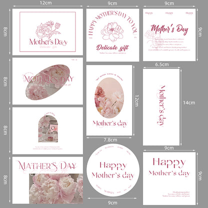 Mother's Day Bouquets Gifts Greeting Cards Pack 50
