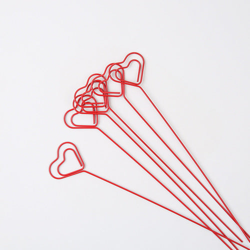 30 porte-cartes à piquer motifs fleurs rouges et roses