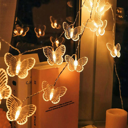 Butterfly LED Fairy String Lights Garland