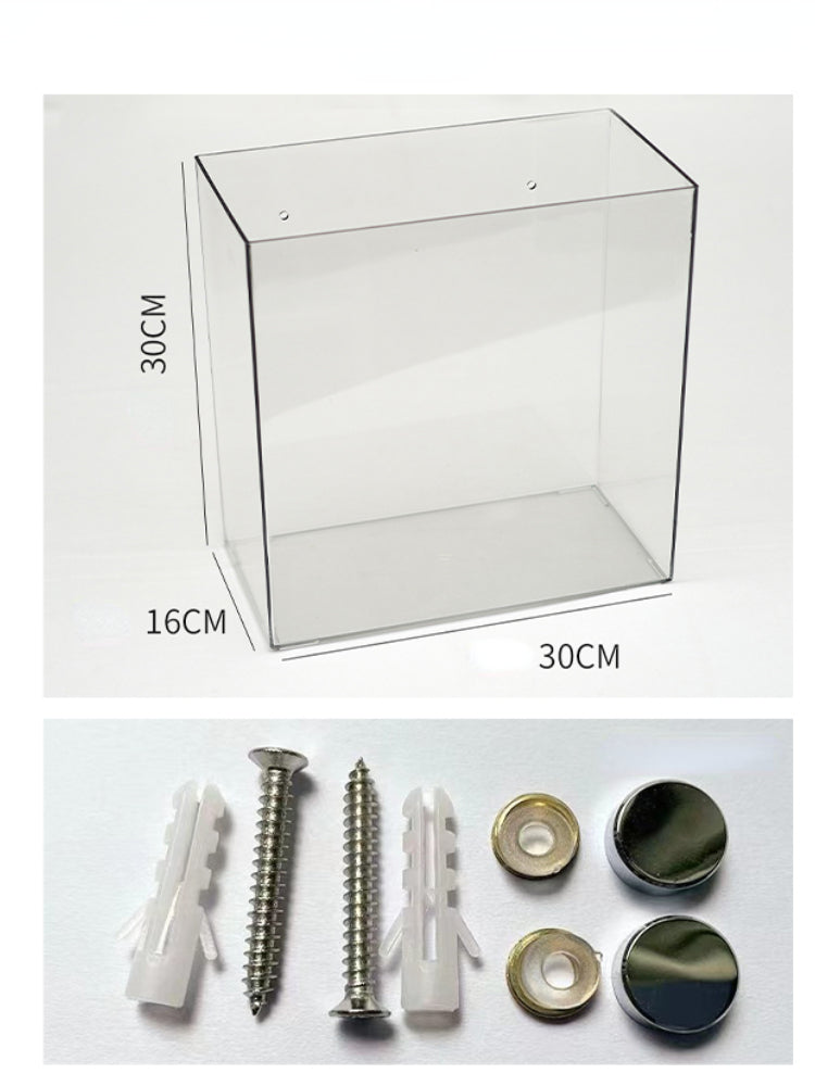 Wall-Mounted Clear Acrylic Storage Box