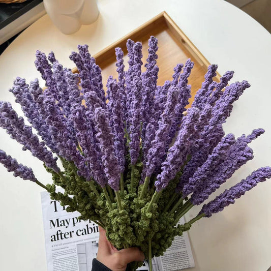 10 branches of crochet lavender.