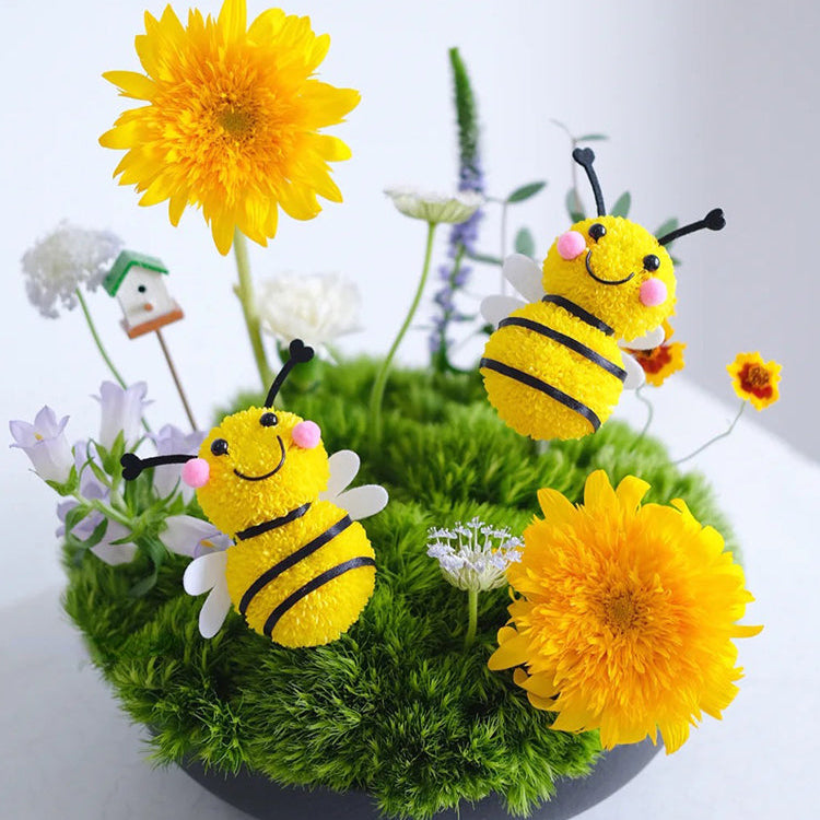 Lot de 10 kits de bricolage fleurs et bourdons