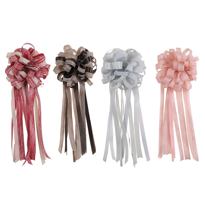 20pcs Pull Flower Ribbon Bows Gift Wrapping Bows and Ribbon Gift Wrap Ribbon  Pull Bows for Wedding Basket Birthday Valentine Day