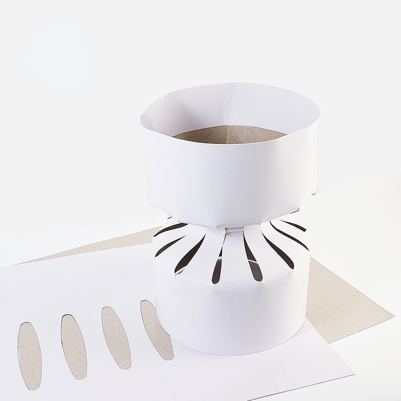 Support de bouquet rond en carton