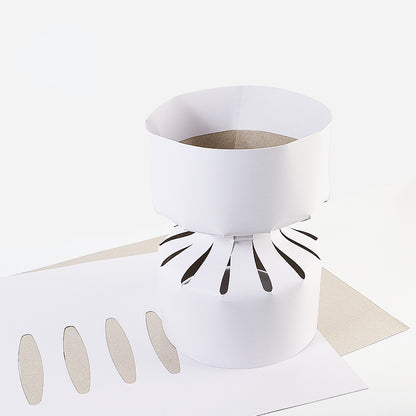 Support de bouquet rond en carton