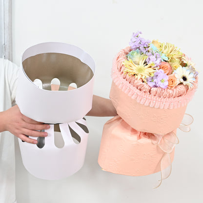 Support de bouquet rond en carton