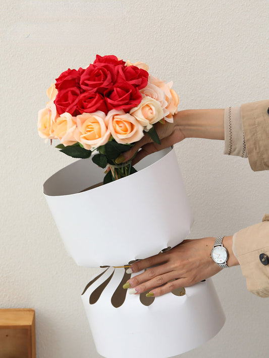 Round Shaped Bouquet Support Cardboard Paper