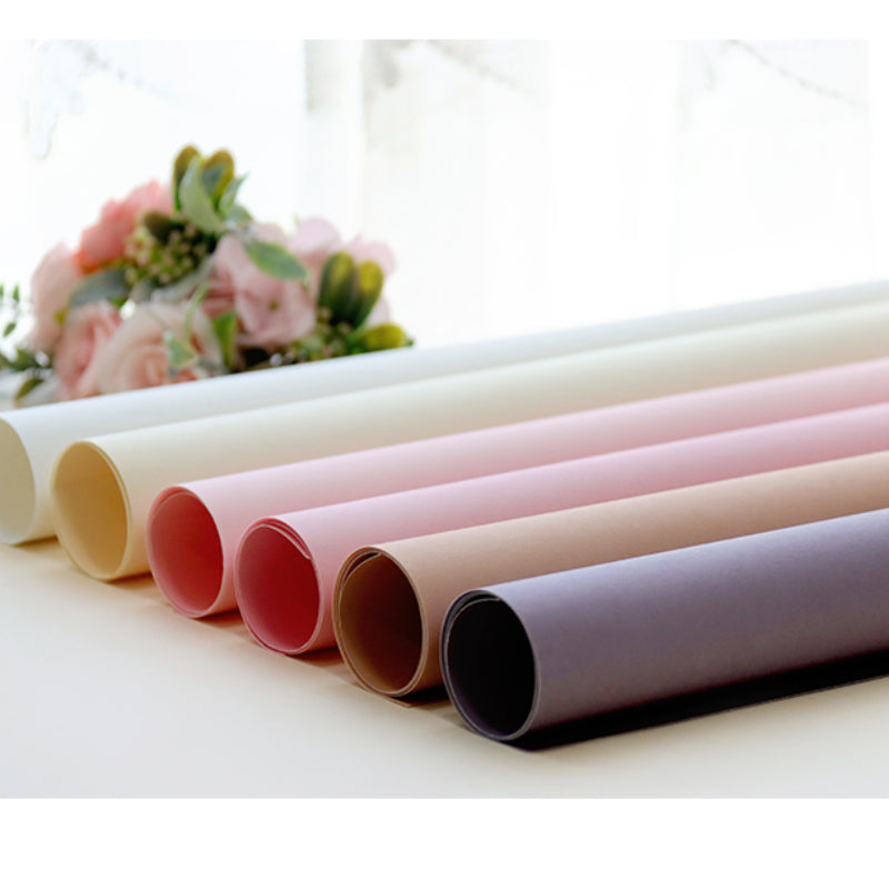 Korean Style Flower Wrapping Paper - Multi Colors, 20 Counts 