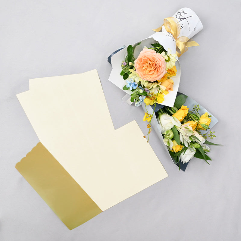 50 Sheets Flower Wrapping Paper Florist Bouquet Supplies Waterproof Flower  Wrapping Paper Double Sided Colors Floral Paper Flower Packaging Bouquet