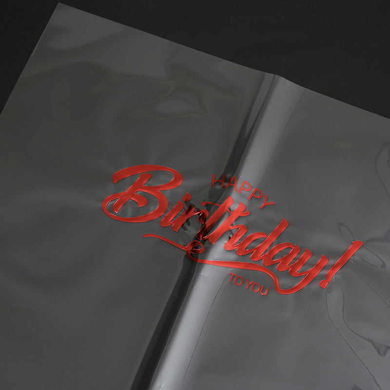 Happy Birthday Cellophane Paper Pack 30 (58x58cm)