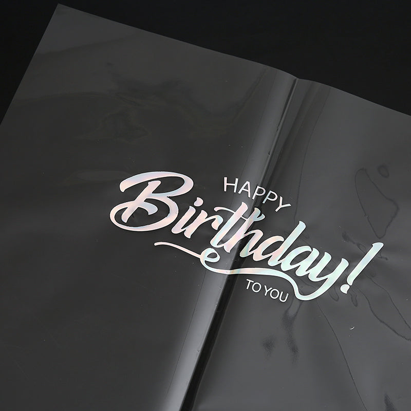Happy Birthday Cellophane Paper Pack 30 (58x58cm)