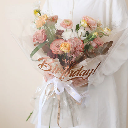 Happy Birthday Cellophane Paper Pack 30 (58x58cm)