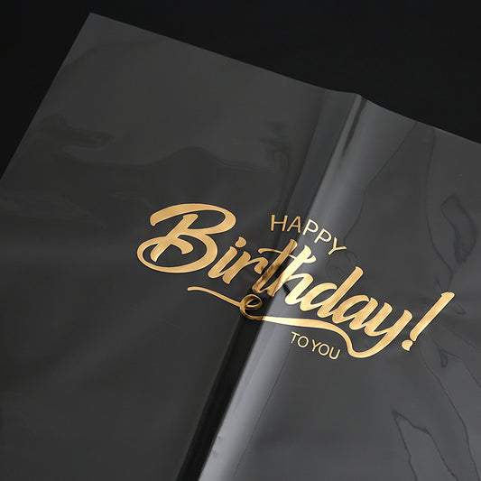 Happy Birthday Cellophane Paper Pack 30 (58x58cm)