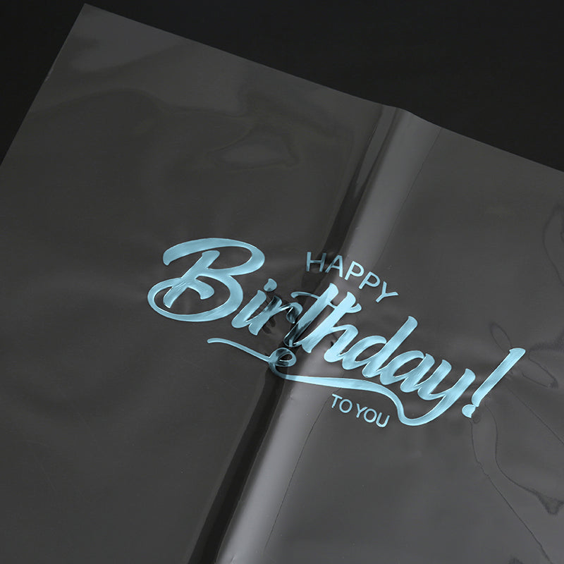 Happy Birthday Cellophane Paper Pack 30 (58x58cm)