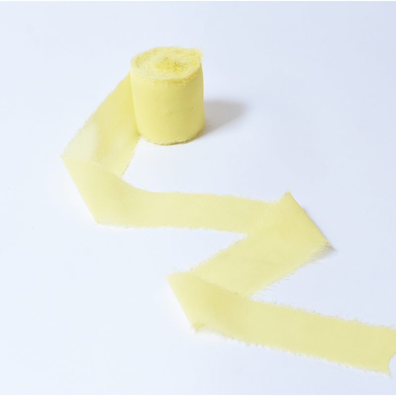 Frayed Edge Chiffon Ribbon for Floral Design (4cmx5m)
