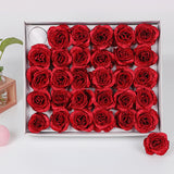 Load image into Gallery viewer, 30PCS Glittering Artificial Rose Flower Head for DIY Decoration 2.3in