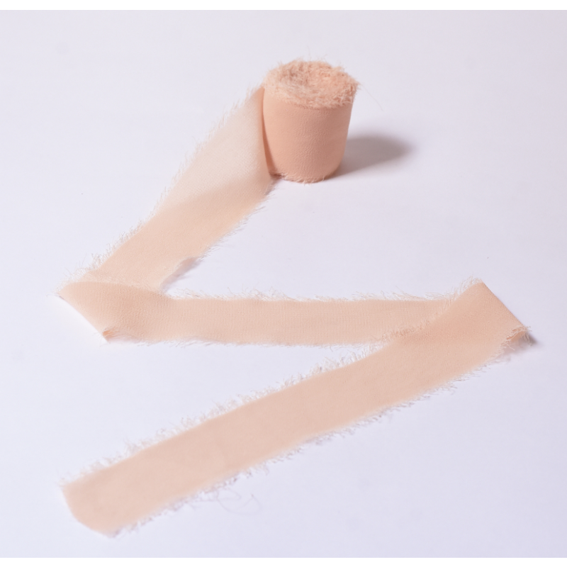 Frayed Edge Chiffon Ribbon for Floral Design (4cmx5m)