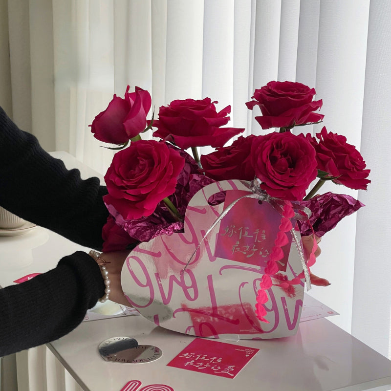 3pcs Heart Shaped Flower Arrangement Box for Valentine's Day