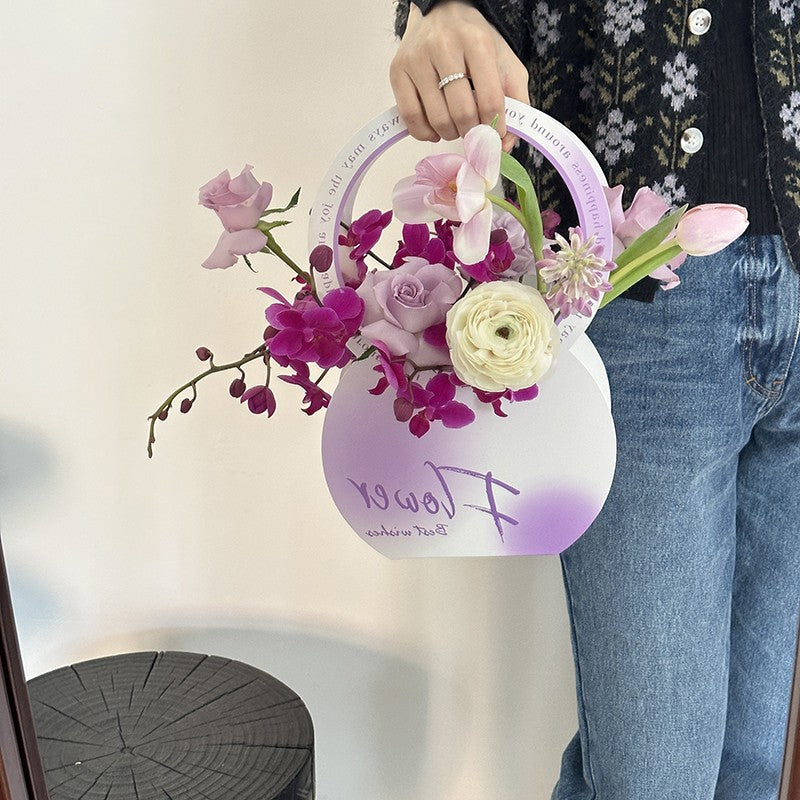 9pcs Floral Gift Packaging Box with Handle