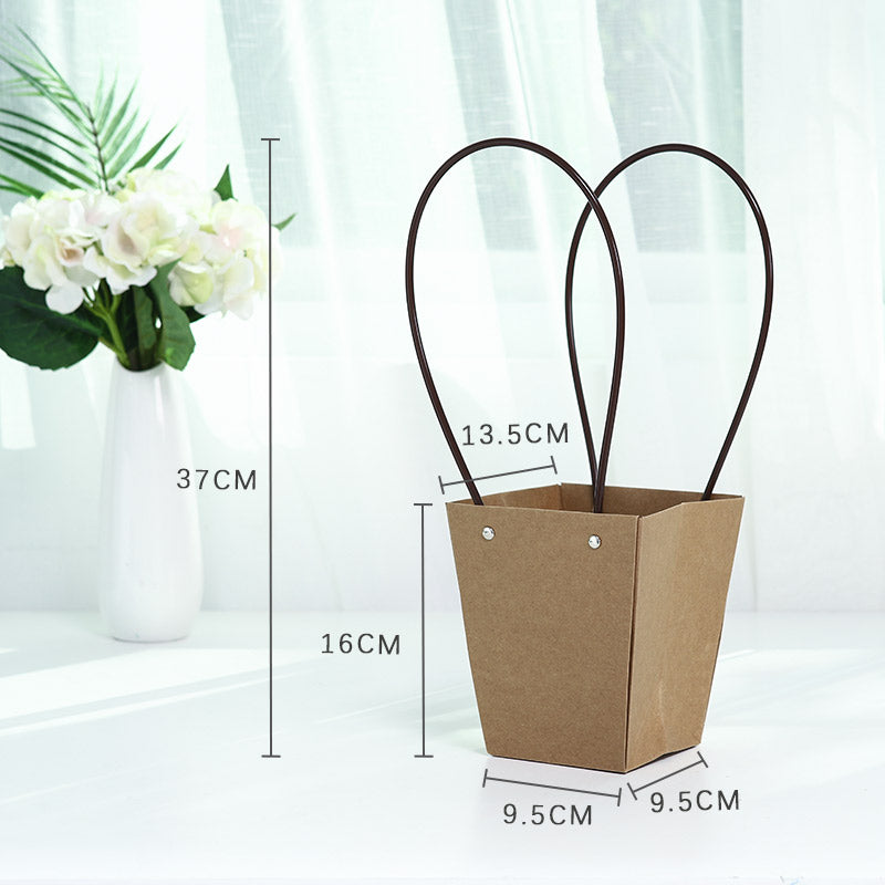 10 Pcs Waterproof Flower Bags with Handles
