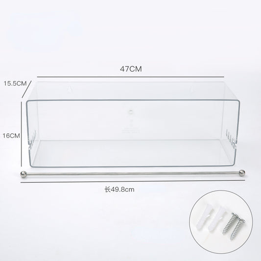 Wall-Mounted Clear Acrylic Ribbon Holder Rack