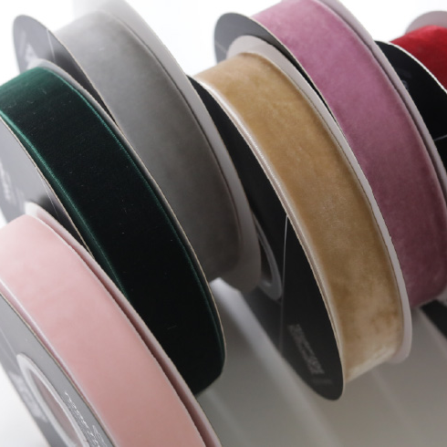 Velvet Ribbon for Bouquet Gift Wrapping (2.5cmx10Yd)