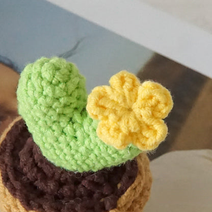 Finished Crocheted LOVE Potted Cactus Plants