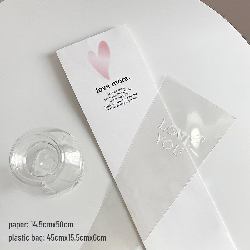 LOVE MORE Single Rose Packaging Flower Sleeves Pack 30 Floral Supplies Store LOVE MORE Single Rose Packaging Flower Sleeves Pack 30 Floral Supplies Store