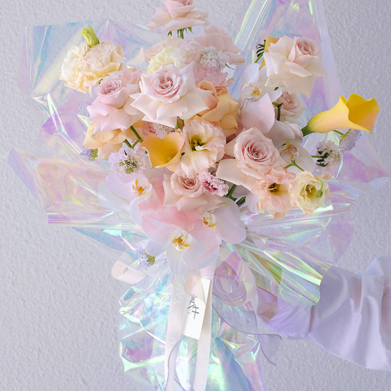  Holographic Cellophane Wrapping paper for flowers