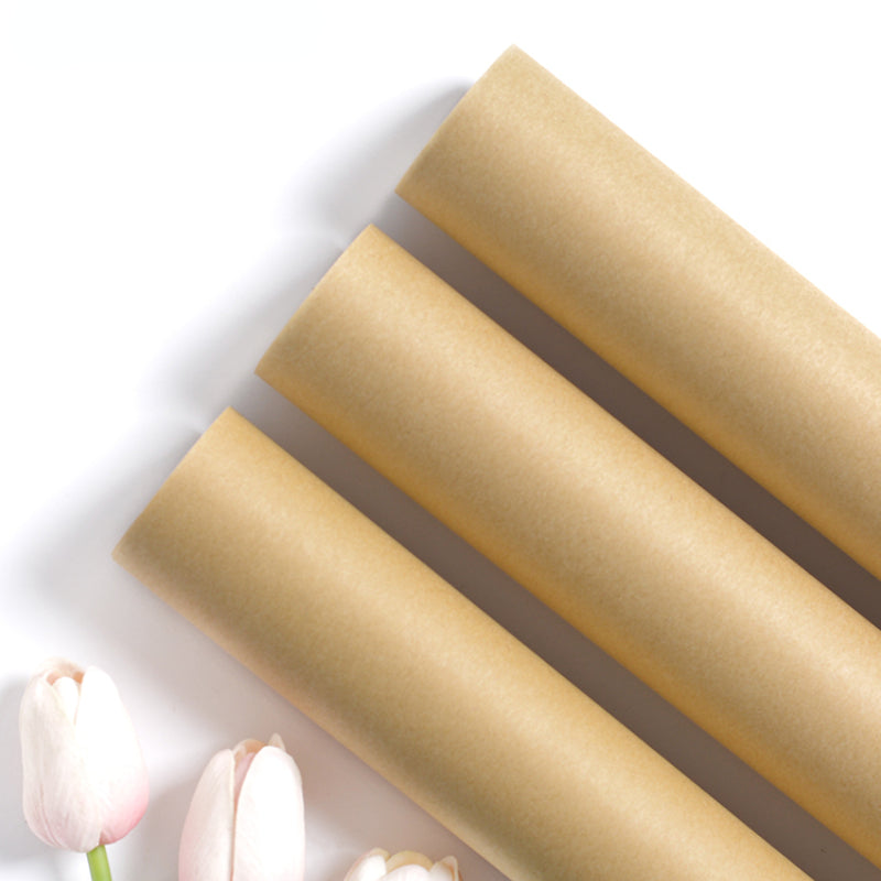Tissue Paper For Packaging Kraft Business Craft Gift Flower Wrapping  Vintage Vellum Brown Raw Rolling Arte Florist Supplies