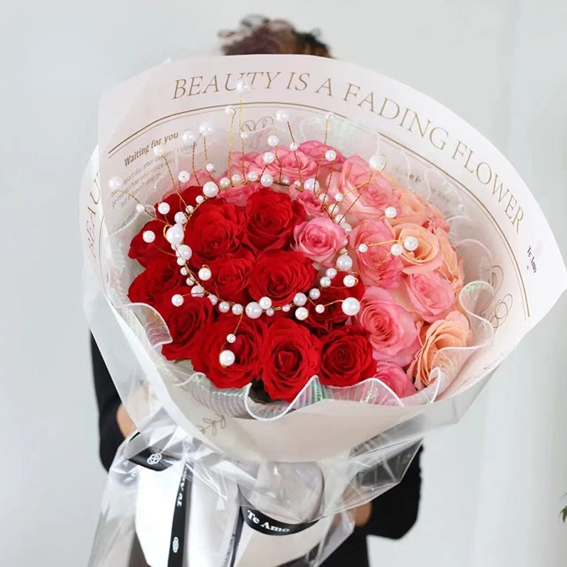 Crown & Red Roses Bouquet