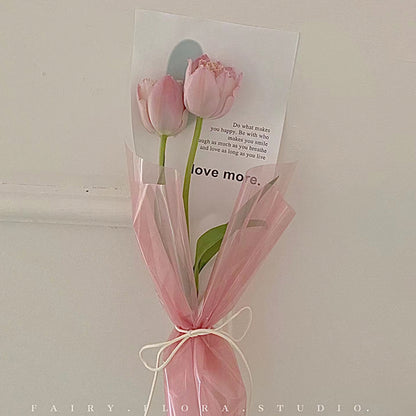 LOVE MORE Single Rose Packaging Flower Sleeves Pack 30