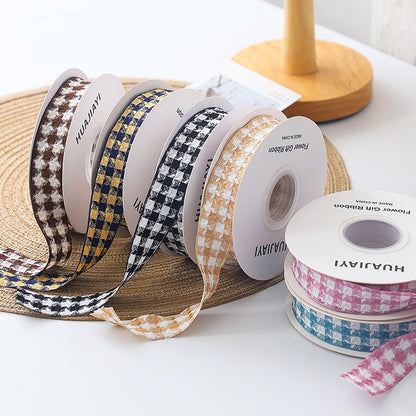 Houndstooth Florist Ribbon (25mmx10Yd)