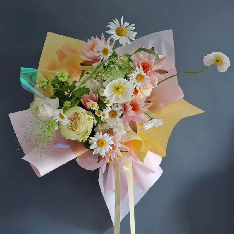 Korean Flower Wrapping Paper - Waterproof & Clear - Perfect For Floral  Bouquets! - Temu