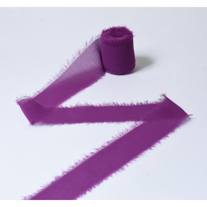 Frayed Edge Chiffon Ribbon for Floral Design (4cmx5m)