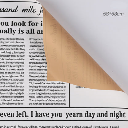 20pcs Newspaper Florist Wrap Paper (58x58cm)