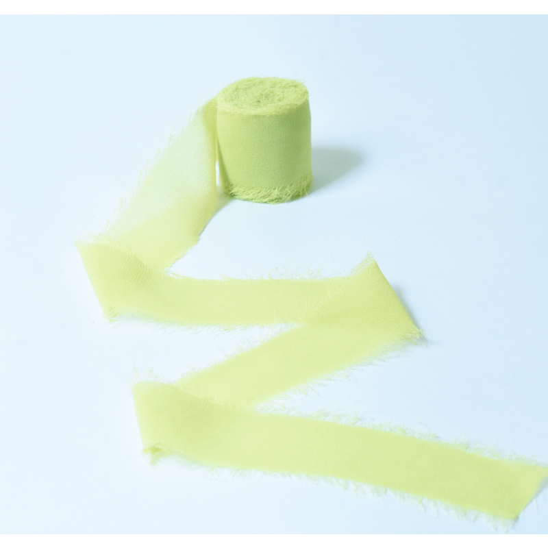 Frayed Edge Chiffon Ribbon for Floral Design (4cmx5m)