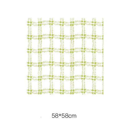 Summer Style Plaid Flower Wrapping Paper Pack 20 (58x58cm)