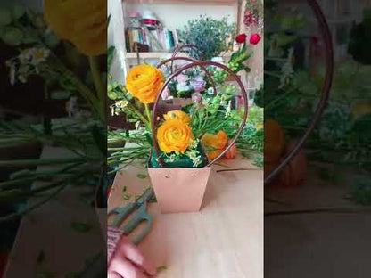 Waterproof Kraft Paper Flower Bags Pack 10