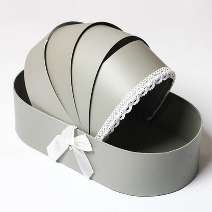 Cradle Shaped Floral Gift Wrapping Box