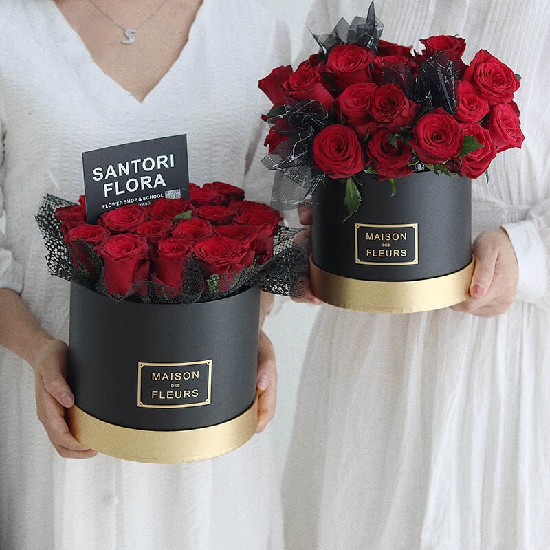 Set of 3 - Round Cream Hat Box Boxes - Storage Florist Home Gift Decor –  Titleys Flowers / Direct Florist Supplies