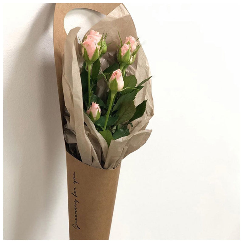 Framendino, 20 Pack Kraft Paper Flowers Gift Bags Floral Wrapping Bouquet with Handle Cone Florist Sleeves for Wedding Party Decoration Framendino, 20 Pack Kraft Paper Flowers Gift Bags Floral Wrapping Bouquet with Handle Cone Florist Sleeves for Wedding Party Decoration