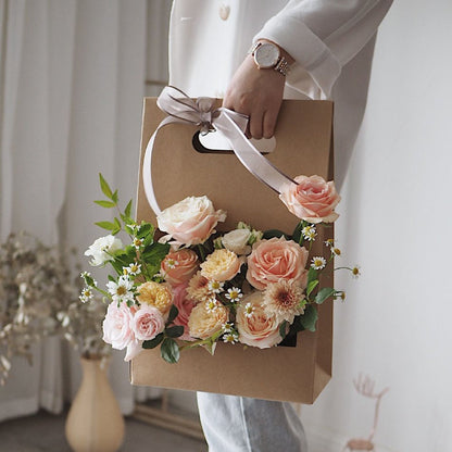 5pcs Flower Gift Box with Cut-out Design