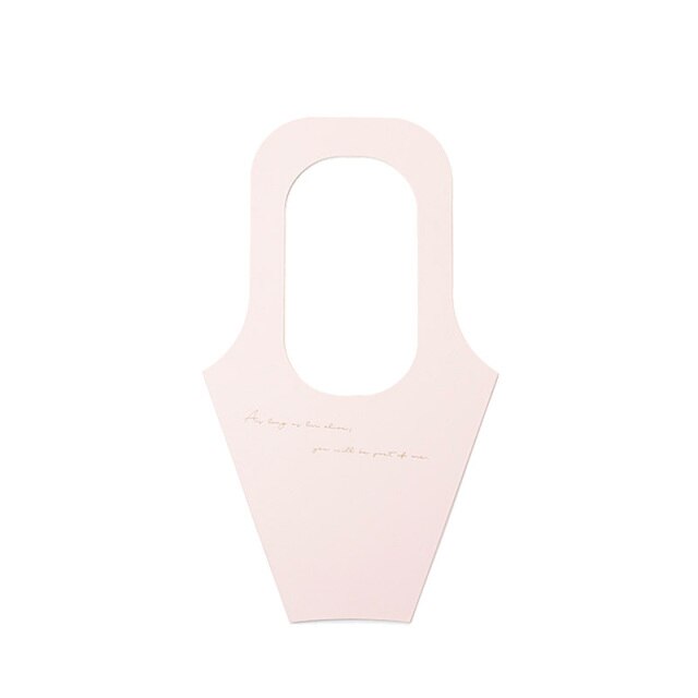 Pink Paper Bouquet Carrier Bags Pack 10