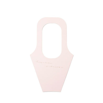 Pink Paper Bouquet Carrier Bags Pack 10