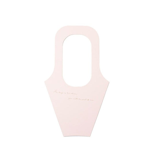 Pink Paper Bouquet Carrier Bags Pack 10