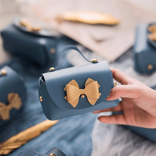 Mini PU Leather Bag Party Gift Bags Pack 10