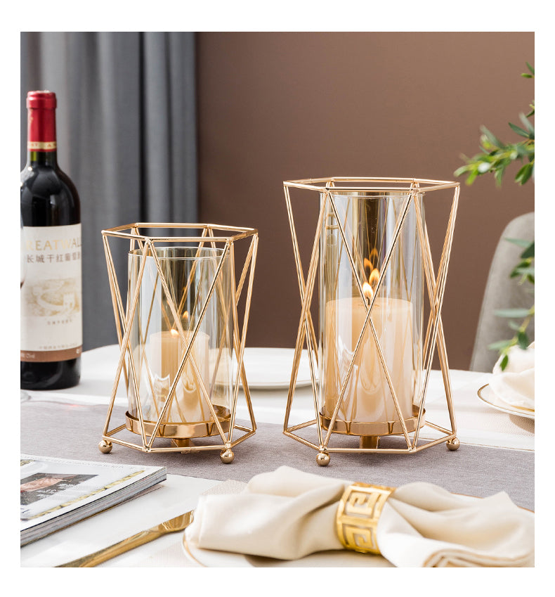 Crystal Candle Holders Candle Lantern Gold Candle Holders Wedding  Centerpieces Center Table Candlesticks Parties Home Decor