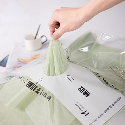 soft floral tissue paper green